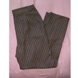 vintage plaid trousers